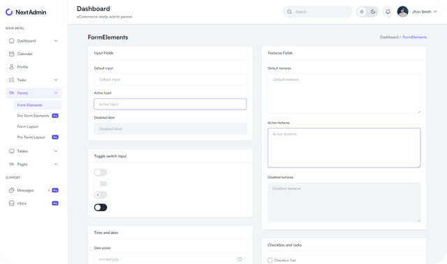 Next.js Admin Dashboard Templates and Components | NextAdmin