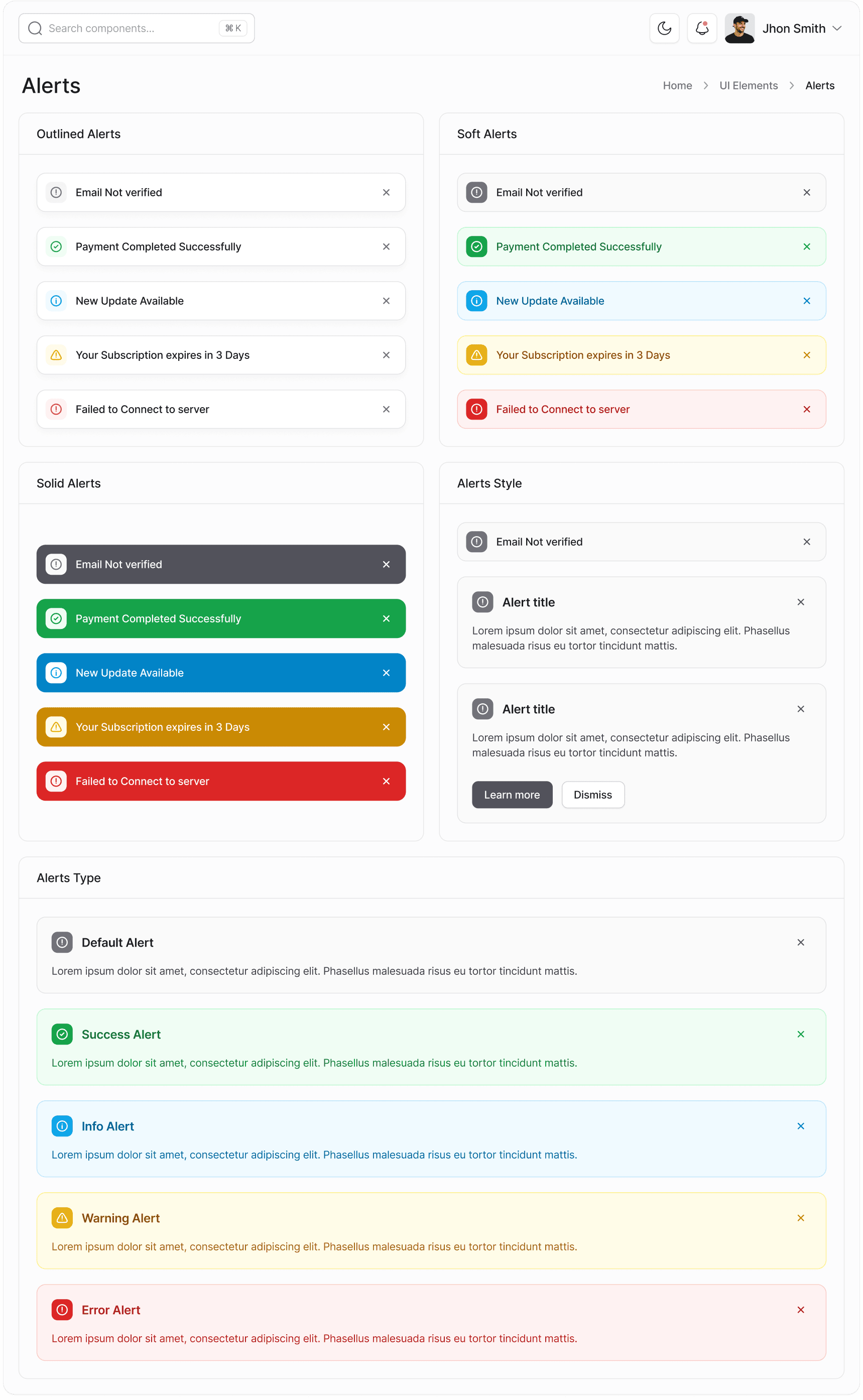 Alerts