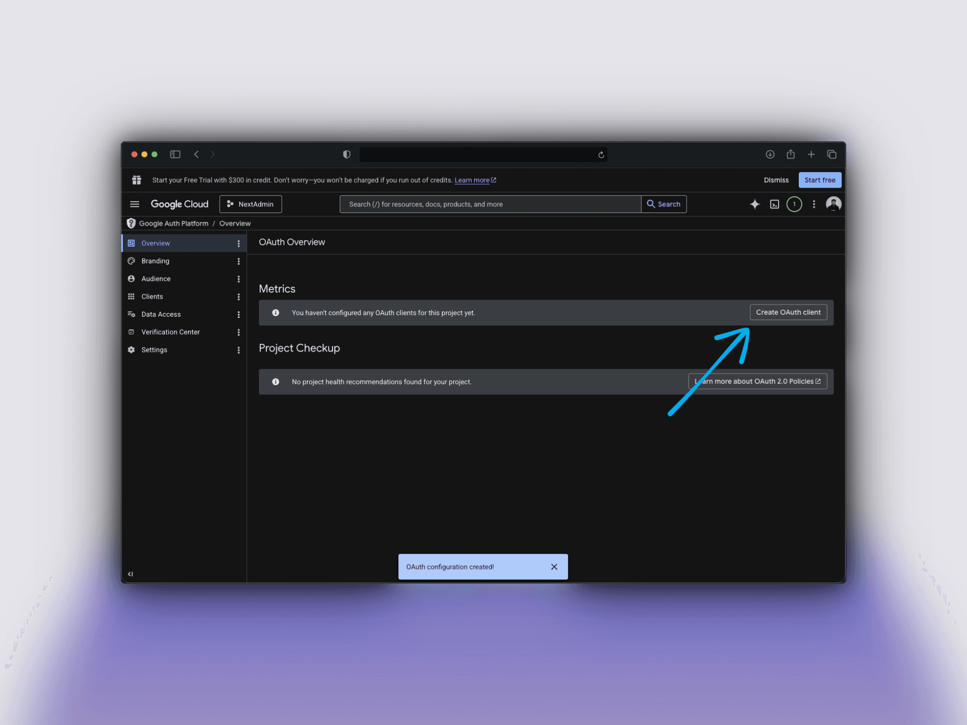 Create OAuth Client