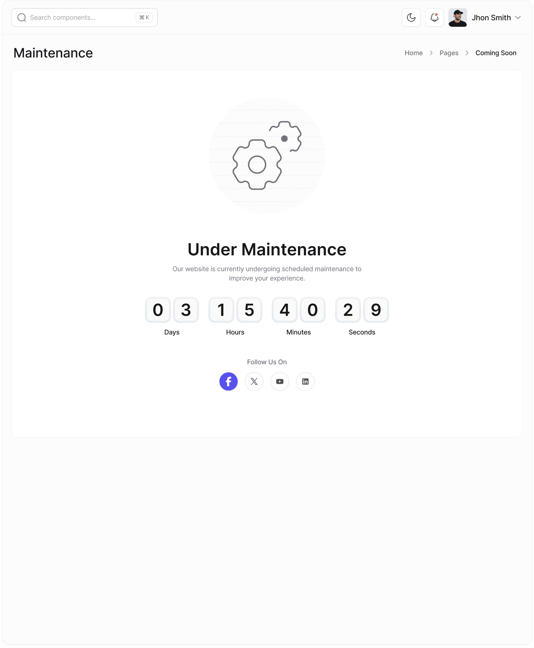 Under Maintenance
