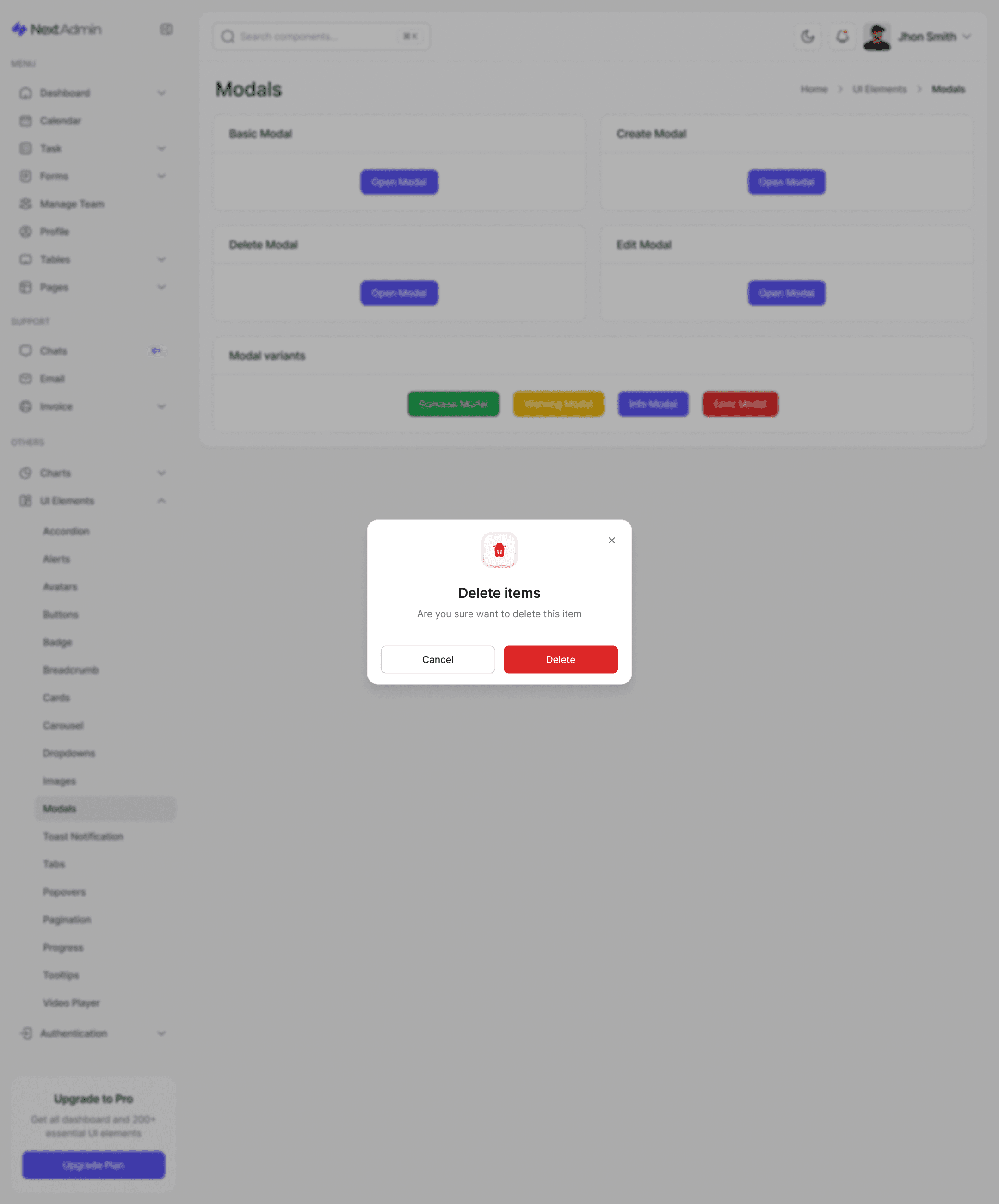 Dialogs