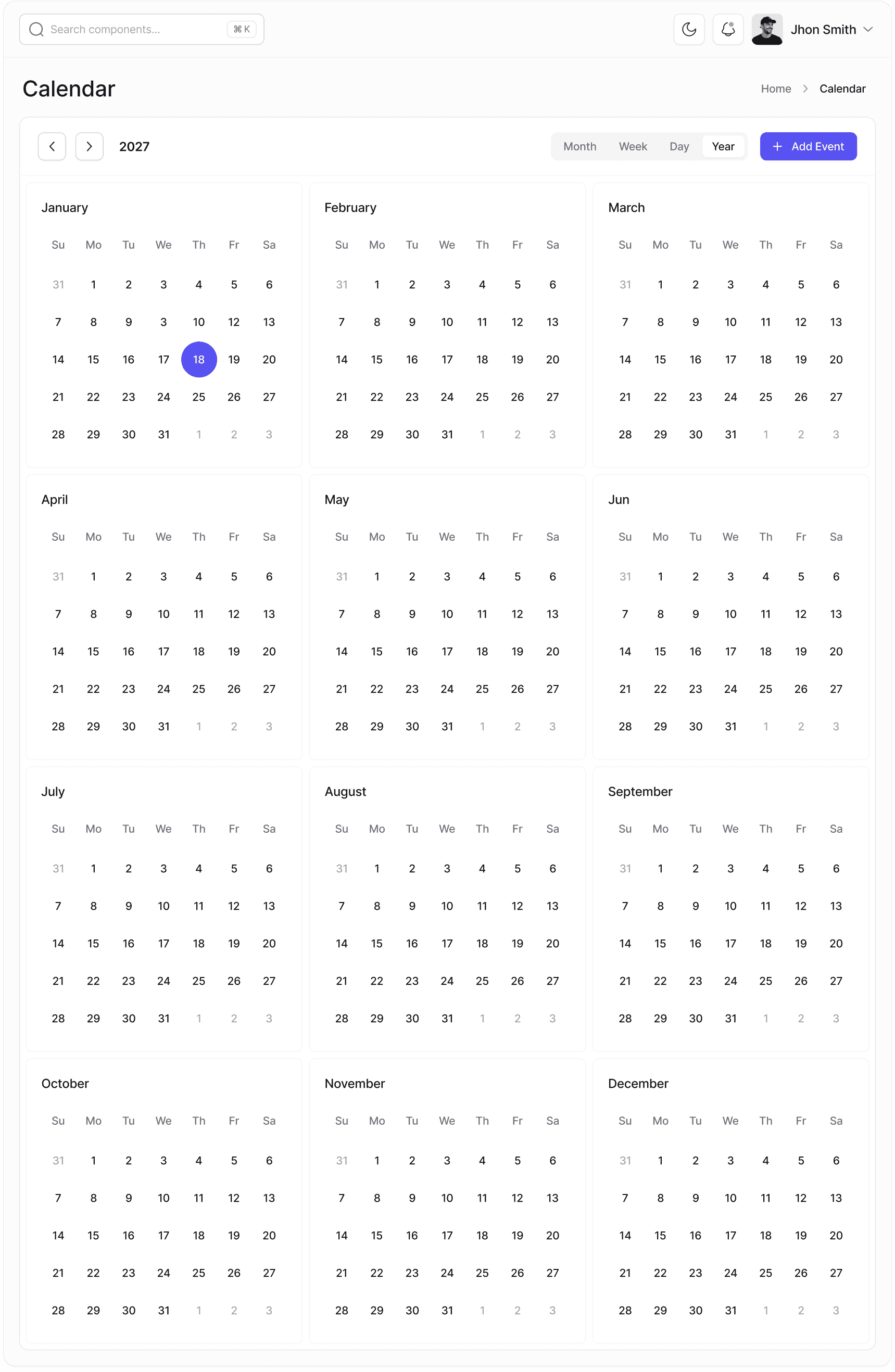 Calendar Year