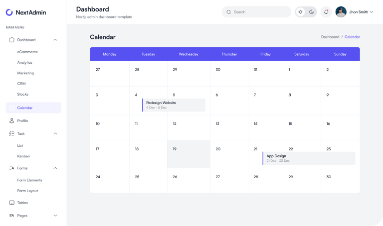Calendar