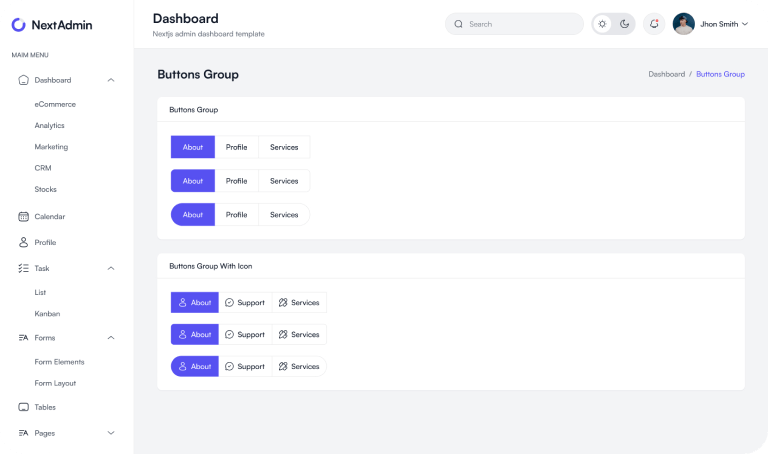 Buttons Group