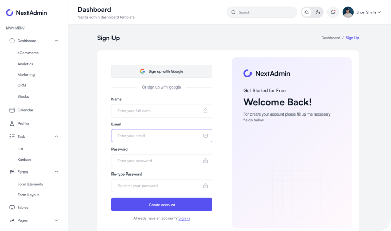 Signup